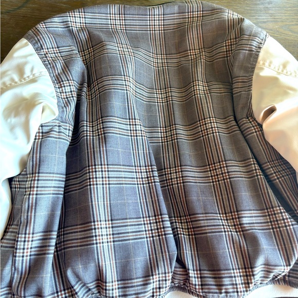 H & M brown pattern bomber jacket - Picture 4 of 7